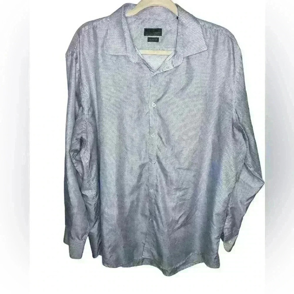 Black Label  By Ruffini  Slim Fit Men Size 50x31 XL Long Sleeve Button Up Shirt - Picture 1 of 4